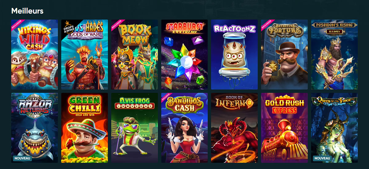 LegendPlay Casino jeux